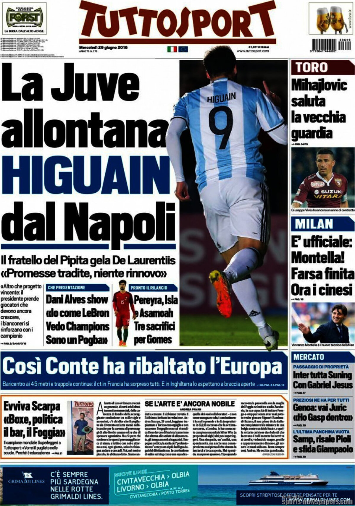 Ce scriu azi ziarele de sport din lume (29 iunie 2016)