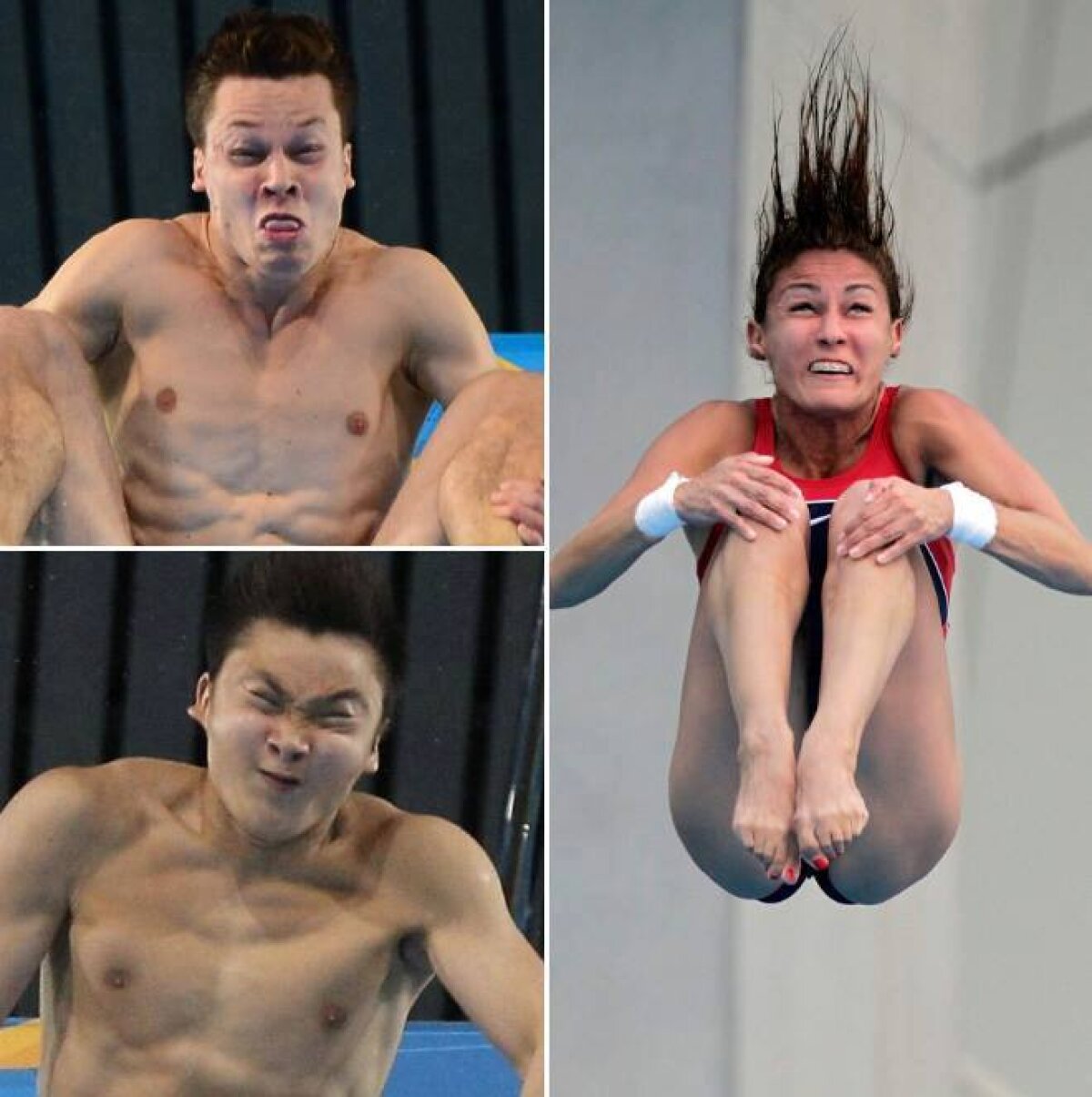 GALERIE FOTO Săritorii în apă fac cele mai amuzante feţe! Imagini inedite din timpul competiţiei :D