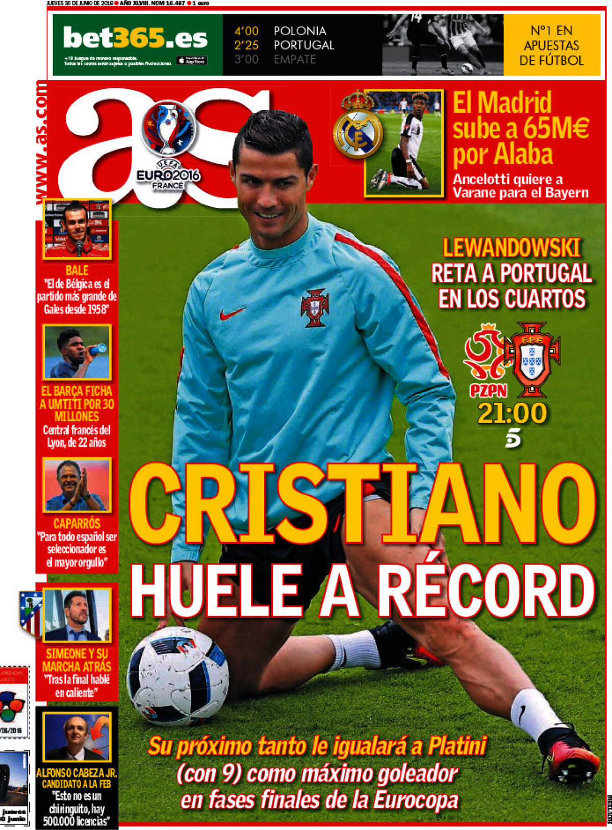 Ce scriu azi ziarele de sport din lume (30 iunie 2016)