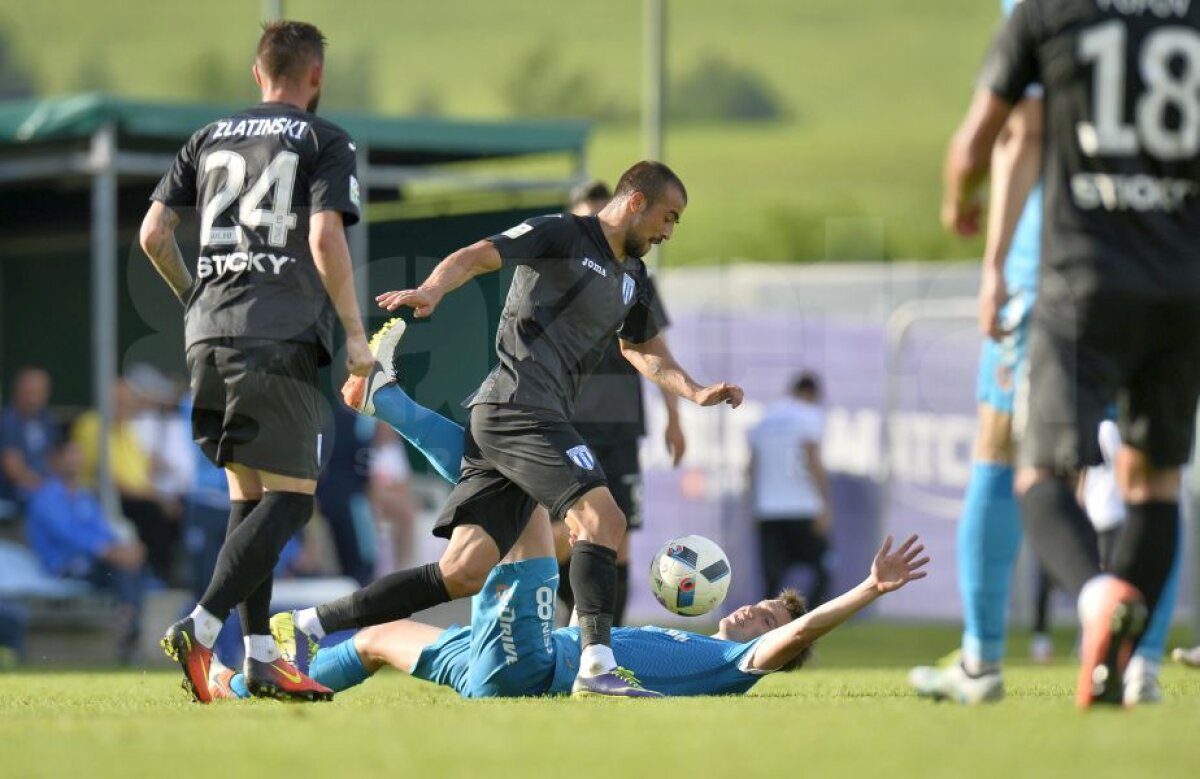 FOTO Oltenii l-au bătut pe Lucescu! CS U Craiova a câștigat amicalul cu Zenit! Antrenorul român s-a enervat pe marginea terenului