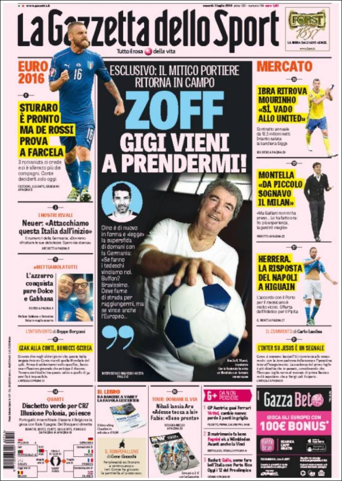 Ce scriu azi ziarele de sport din lume (1 iulie 2016)