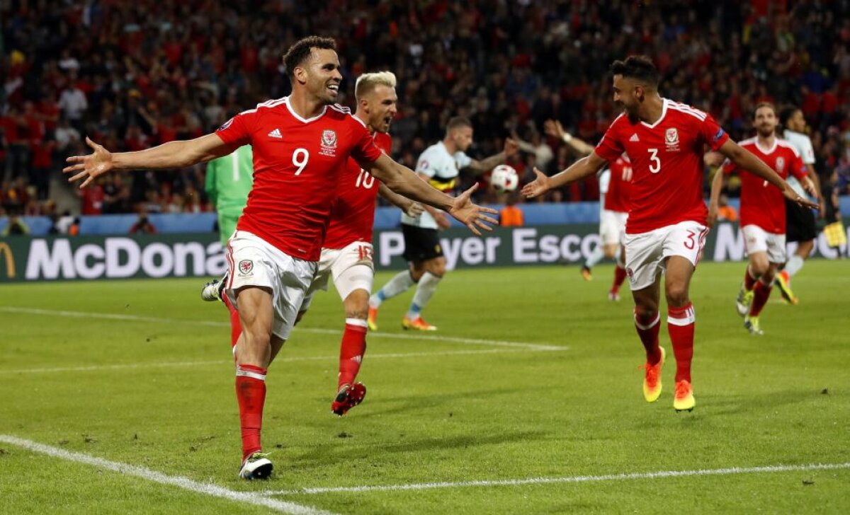 VIDEO+FOTO Nebunie de meci la EURO! Țara Galilor joacă în semifinale cu Portugalia, după ce a eliminat Belgia!