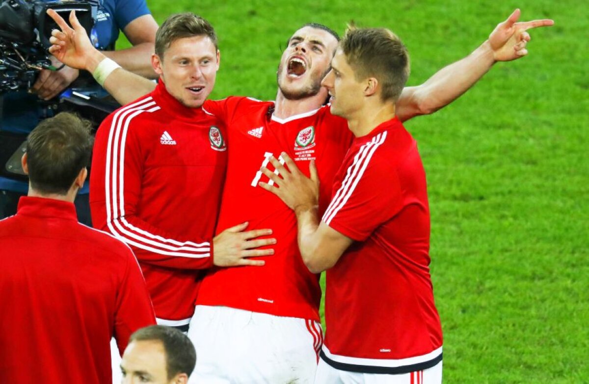 VIDEO+FOTO Nebunie de meci la EURO! Țara Galilor joacă în semifinale cu Portugalia, după ce a eliminat Belgia!