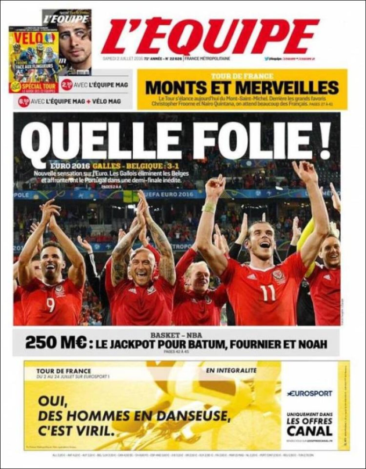 Ce scriu azi ziarele de sport din lume (2 iulie 2016)