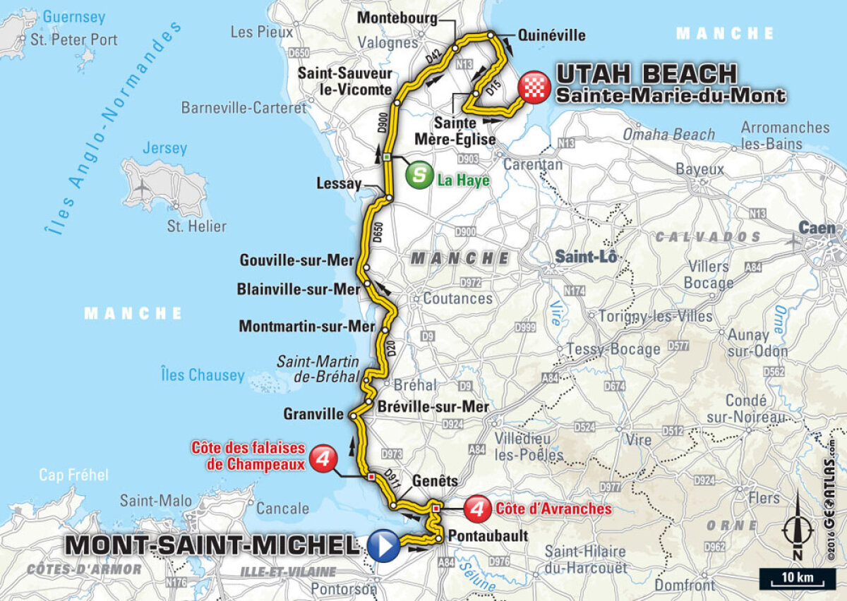 Britanicii debarcă primii. Mark Cavendish a câștigat prima etapă din Turul Franței, după ce l-a învins la sprint pe Marcel Kittel pe plaja Utah