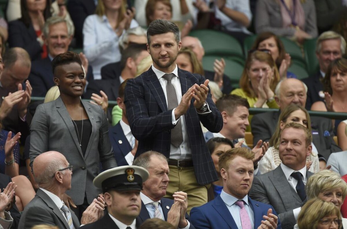 VIDEO + FOTO Avalanșă de VIP-uri la meciul Simonei Halep de la Wimbledon! N-au lipsit Sir Bobby Charlton, Froch și Beckham