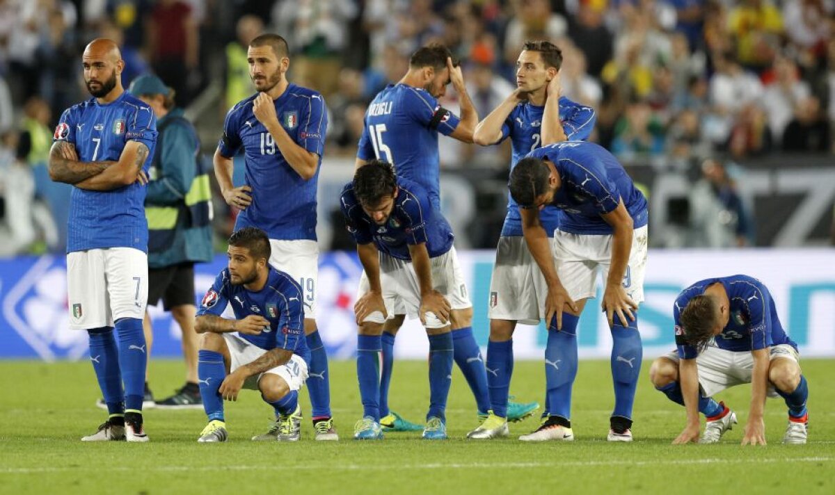 GALERIE FOTO Cele mai tari imagini după un final nebun! Italienii au rămas în genunchi, plângând, în timp ce nemții au început sărbătoarea