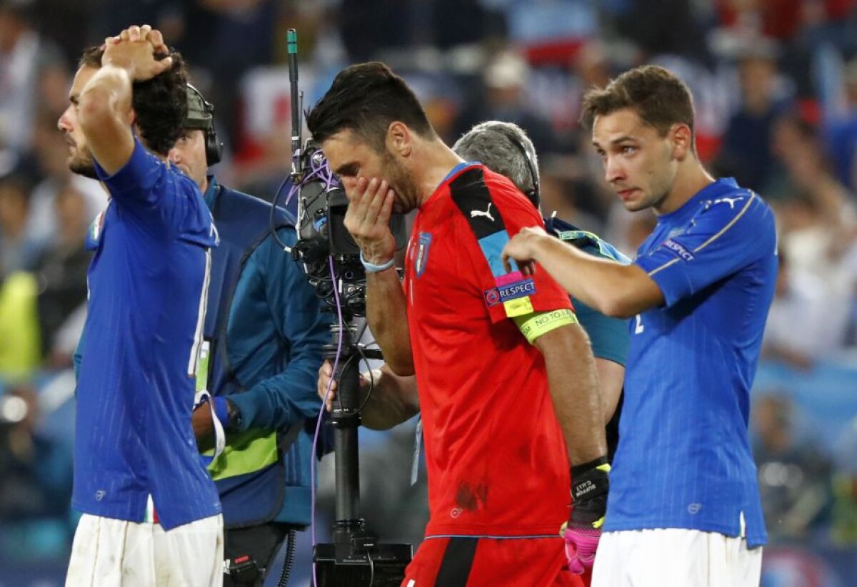 GALERIE FOTO Cele mai tari imagini după un final nebun! Italienii au rămas în genunchi, plângând, în timp ce nemții au început sărbătoarea