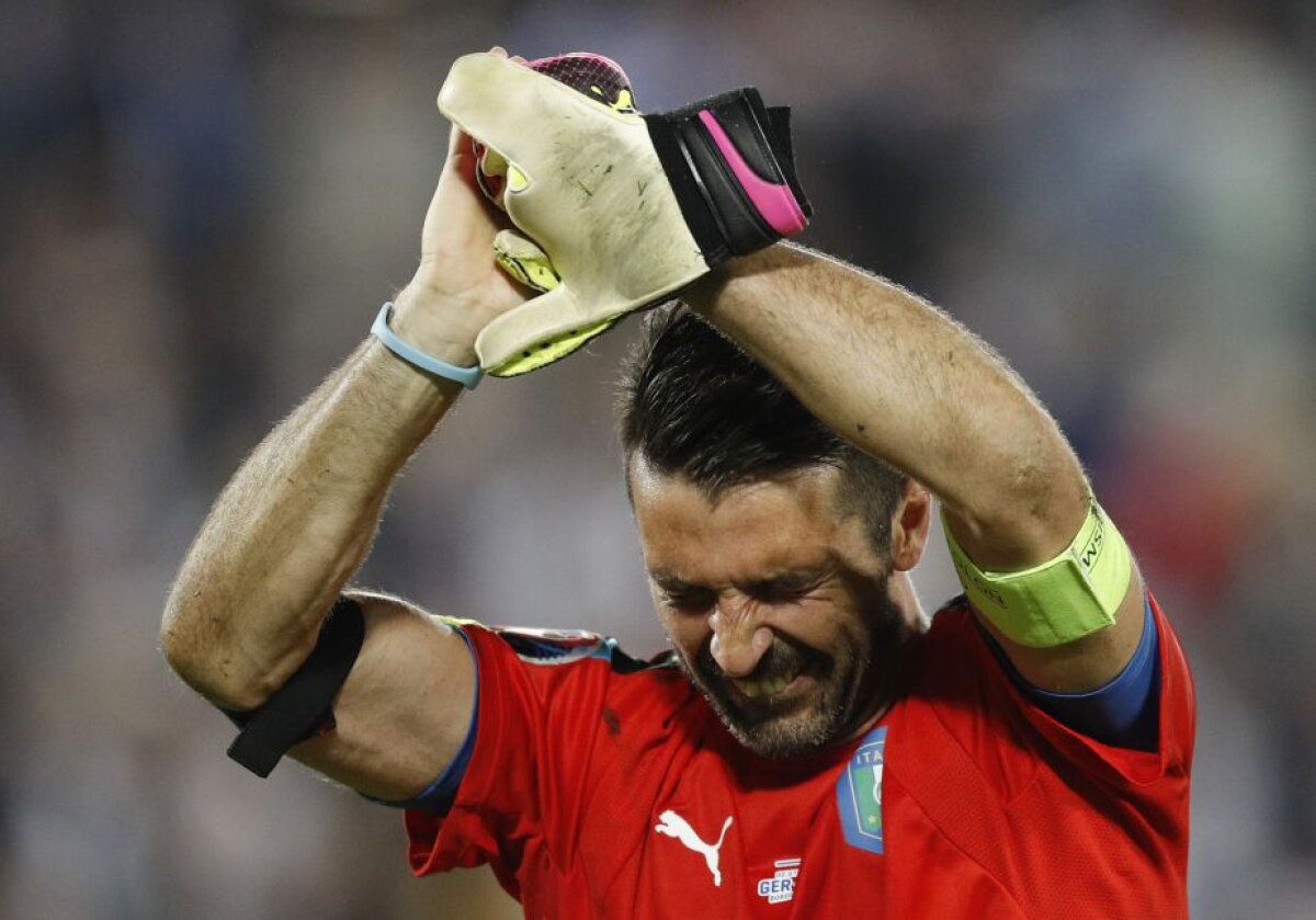 VIDEO+FOTO Ți se rupe inima! Buffon a plâns ca un copil după ce Italia a fost eliminată în sferturi de la EURO