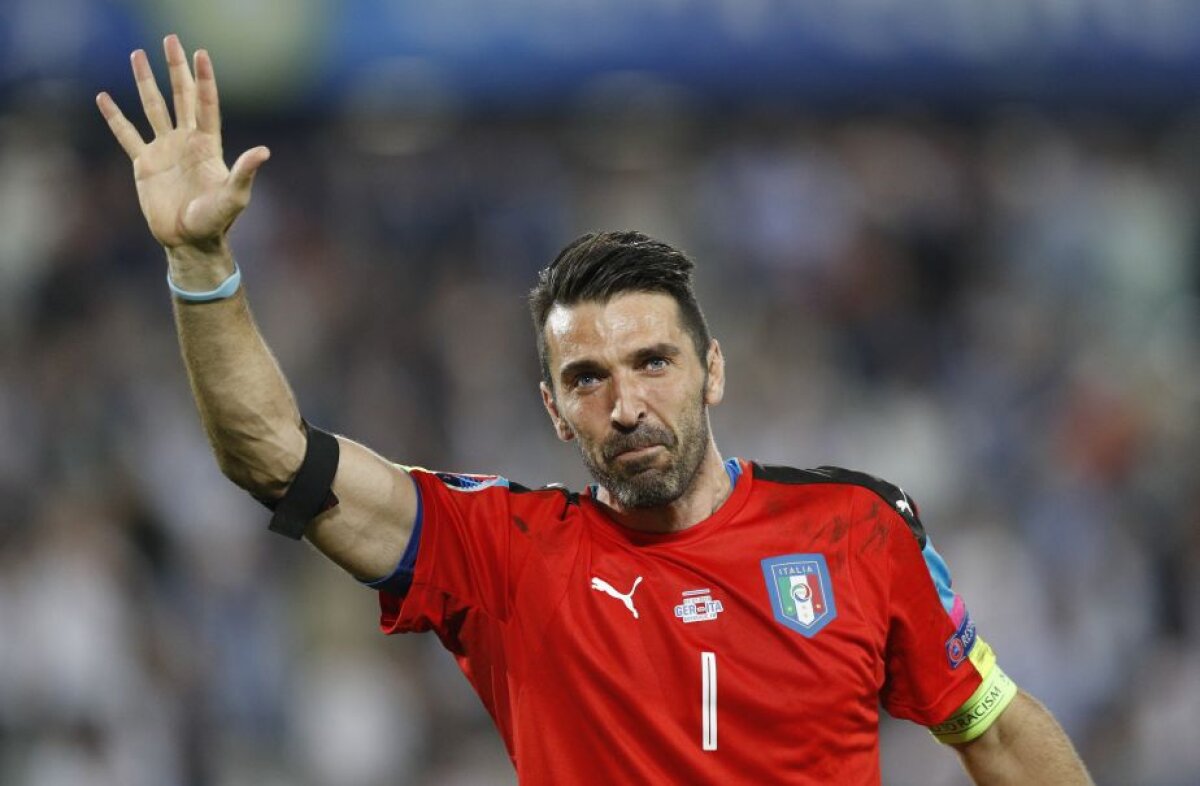 VIDEO+FOTO Ți se rupe inima! Buffon a plâns ca un copil după ce Italia a fost eliminată în sferturi de la EURO