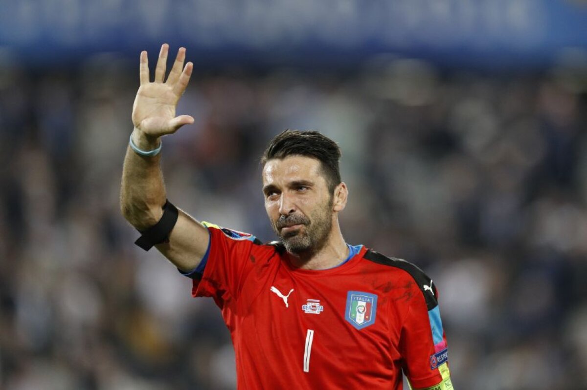 VIDEO+FOTO Ți se rupe inima! Buffon a plâns ca un copil după ce Italia a fost eliminată în sferturi de la EURO