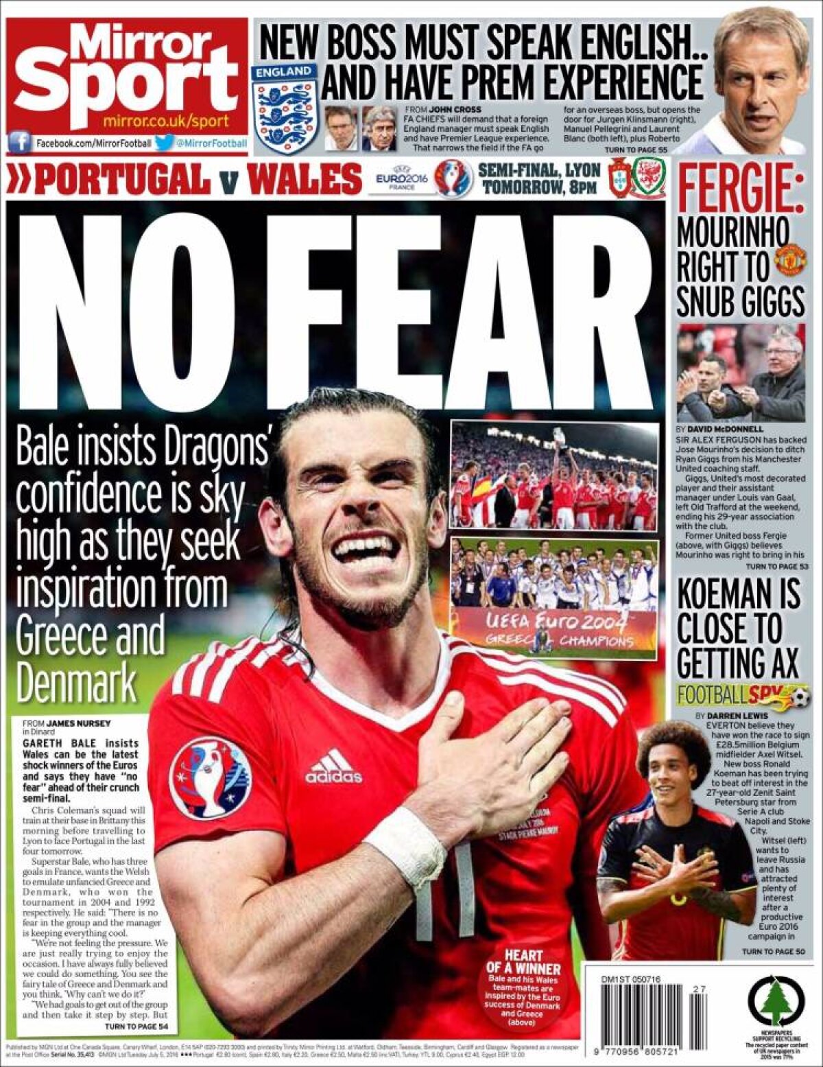 Ce scriu azi ziarele de sport din lume (5 iulie 2016)