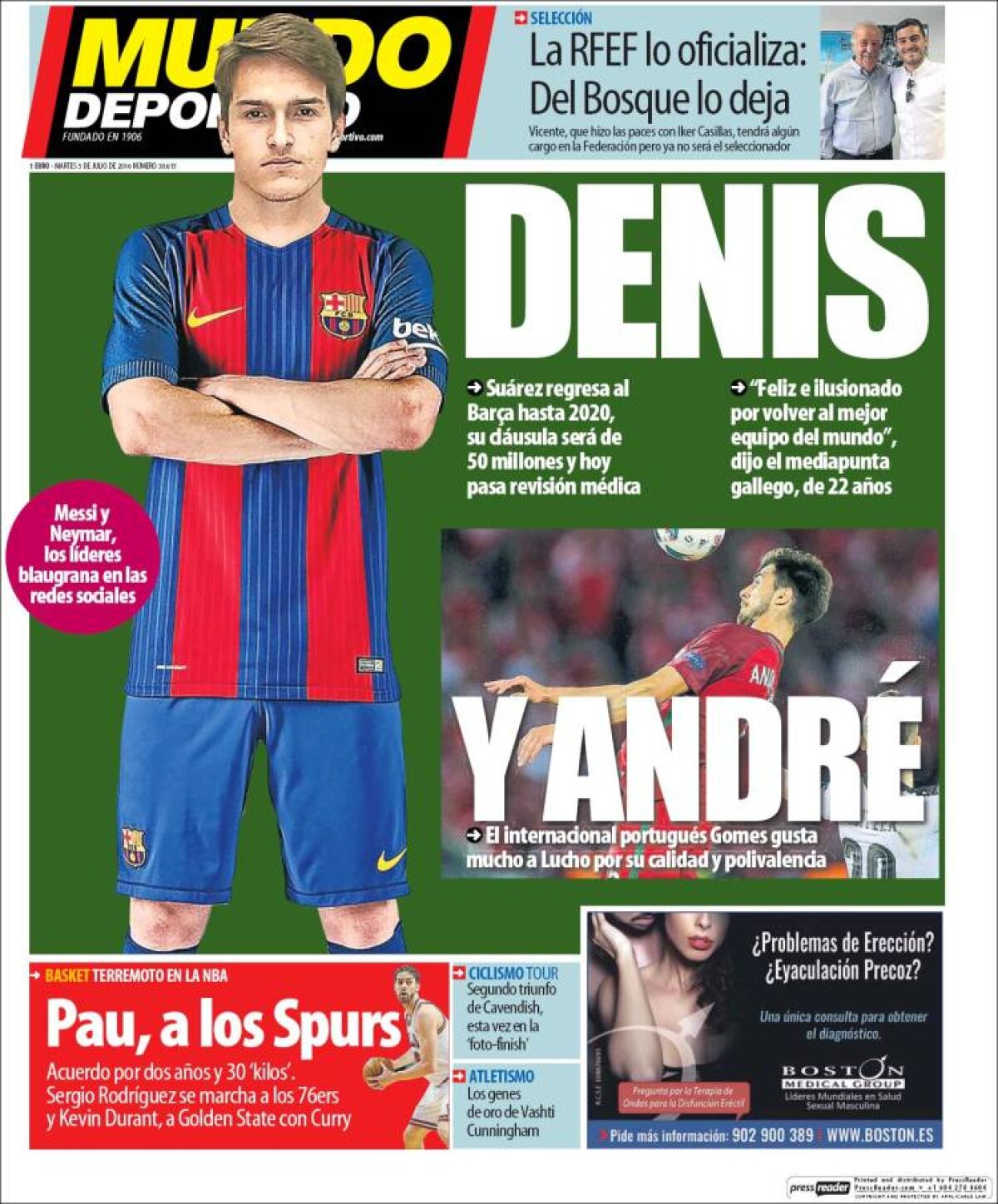 Ce scriu azi ziarele de sport din lume (5 iulie 2016)