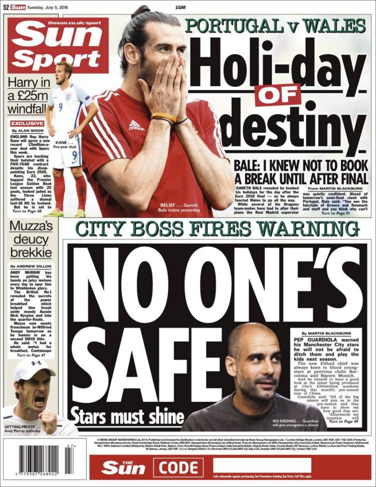 Ce scriu azi ziarele de sport din lume (5 iulie 2016)