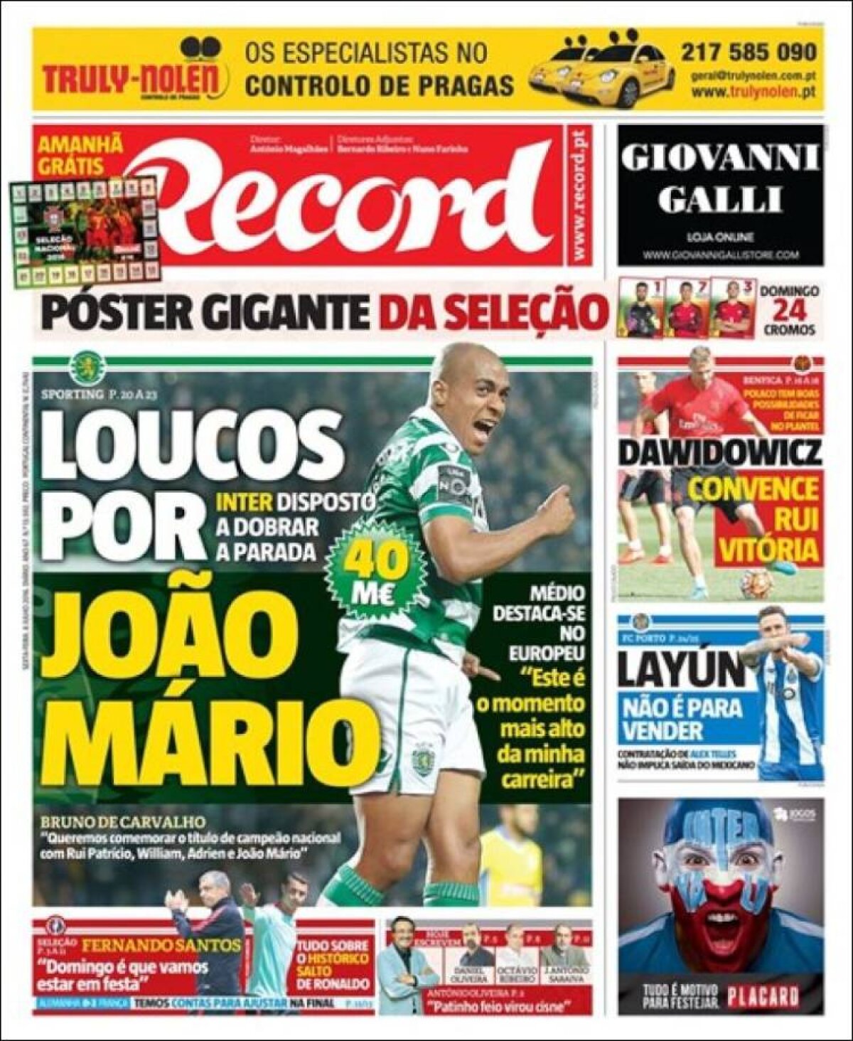 Ce scriu azi ziarele de sport din lume (8 iulie 2016)