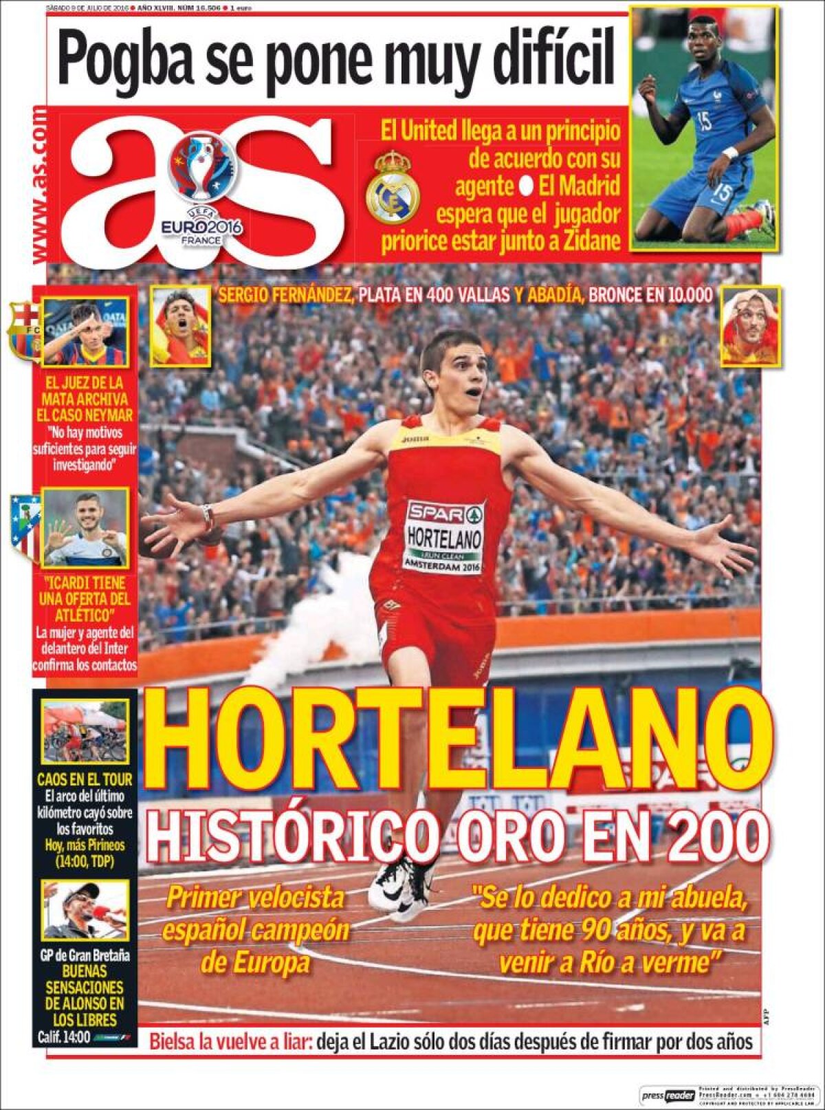 Ce scriu azi ziarele de sport din lume (9 iulie 2016)