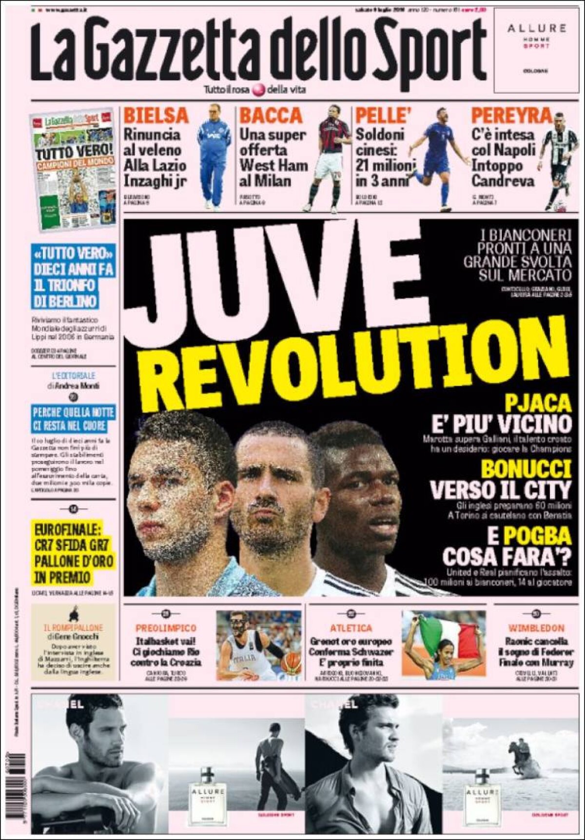 Ce scriu azi ziarele de sport din lume (9 iulie 2016)