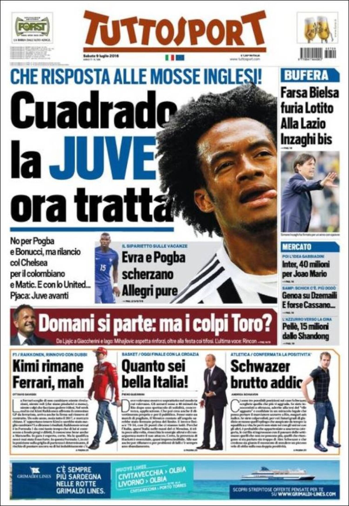 Ce scriu azi ziarele de sport din lume (9 iulie 2016)