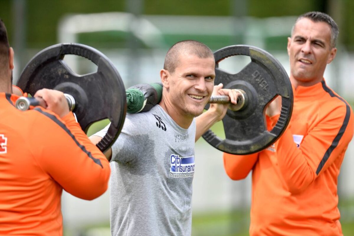 GALERIE FOTO Steliștii au dat mingea pe haltere! Vicecampionii se pregătesc de startul Ligii 1 cu antrenamente ca pentru Jocurile Olimpice