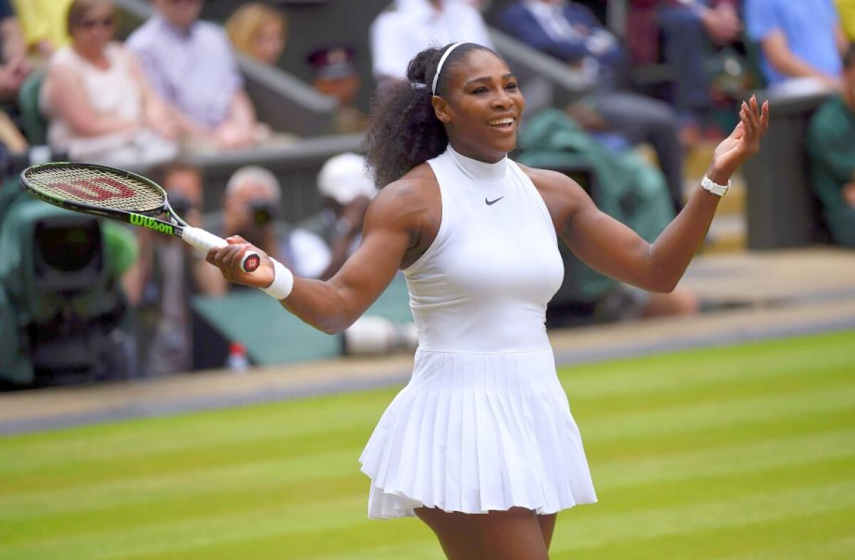 FOTO Serena Williams scrie istorie! S-a impus la Wimbledon și a egalat-o pe Steffi Graf la numărul de Grand Slam-uri