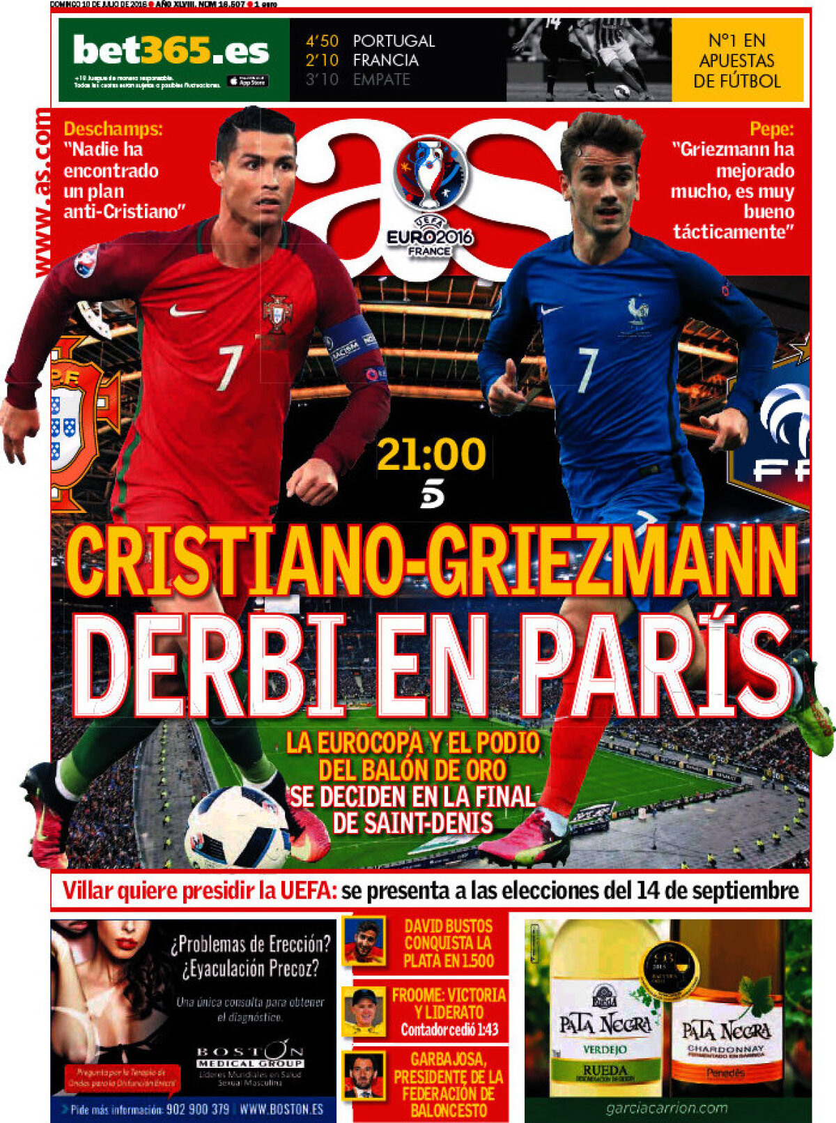 Ce scriu azi ziarele de sport din lume (10 iulie 2016)