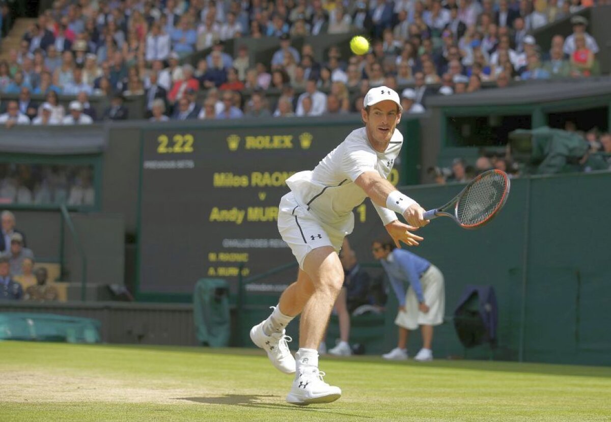 Andy Murray e campion la Wimbledon după ce l-a învins pe Milos Raonic