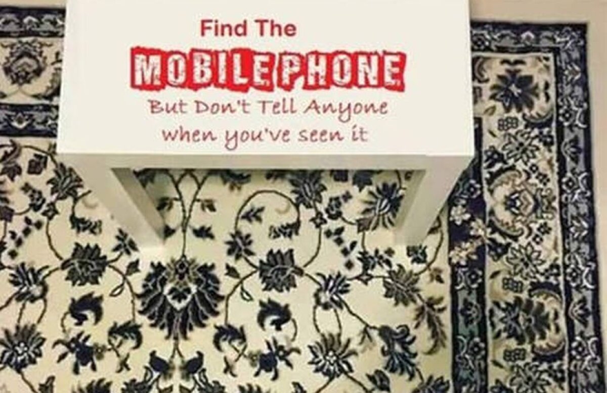 FOTO Noua provocare virală de pe internet: Poți găsi telefonul mobil în această imagine?