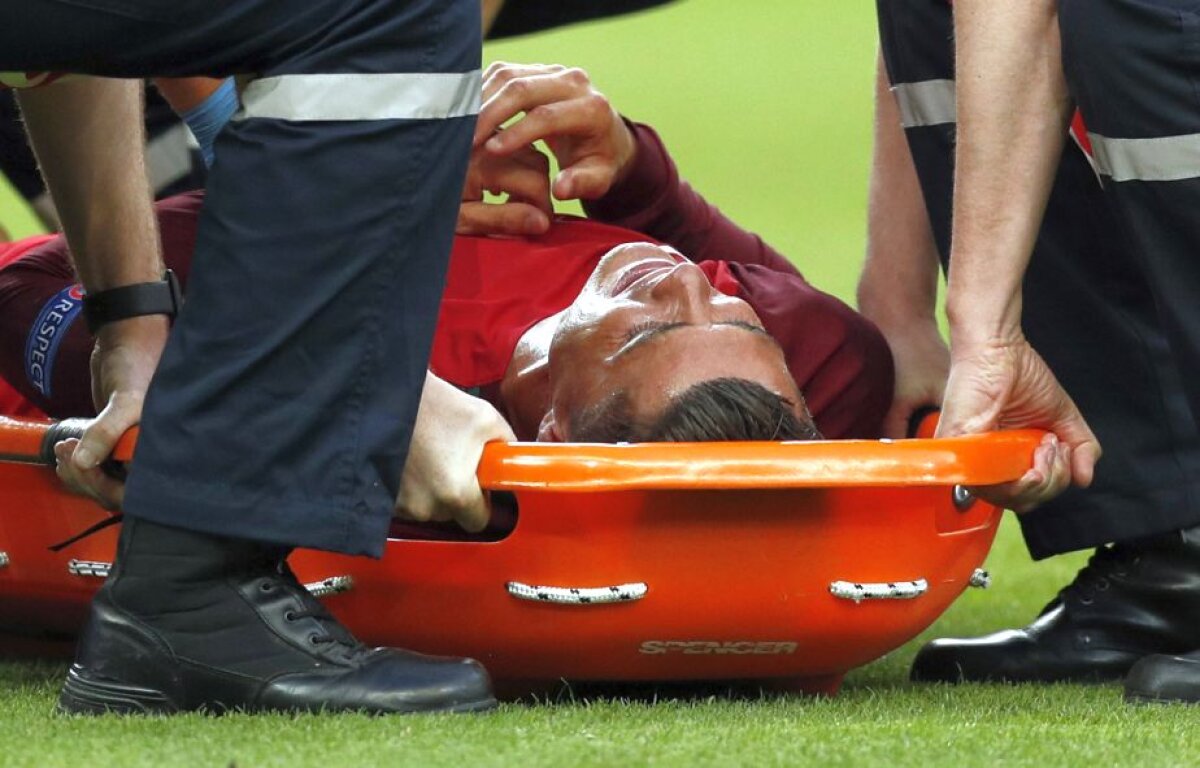 GALERIE FOTO Moment tulburător în finală! Cristiano Ronaldo s-a accidentat și a fost scos. Imaginile sunt zguduitoare! + Reacție imediată a lui Gareth Bale