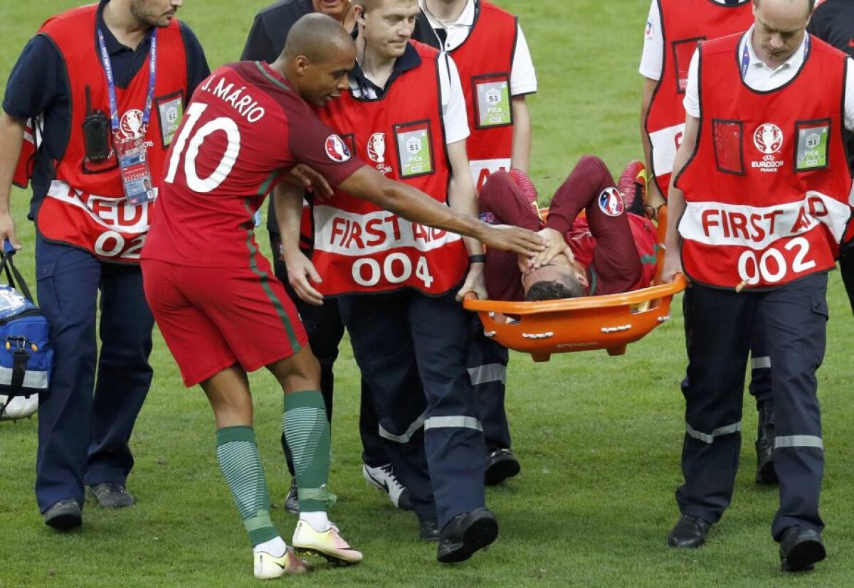 GALERIE FOTO Moment tulburător în finală! Cristiano Ronaldo s-a accidentat și a fost scos. Imaginile sunt zguduitoare! + Reacție imediată a lui Gareth Bale