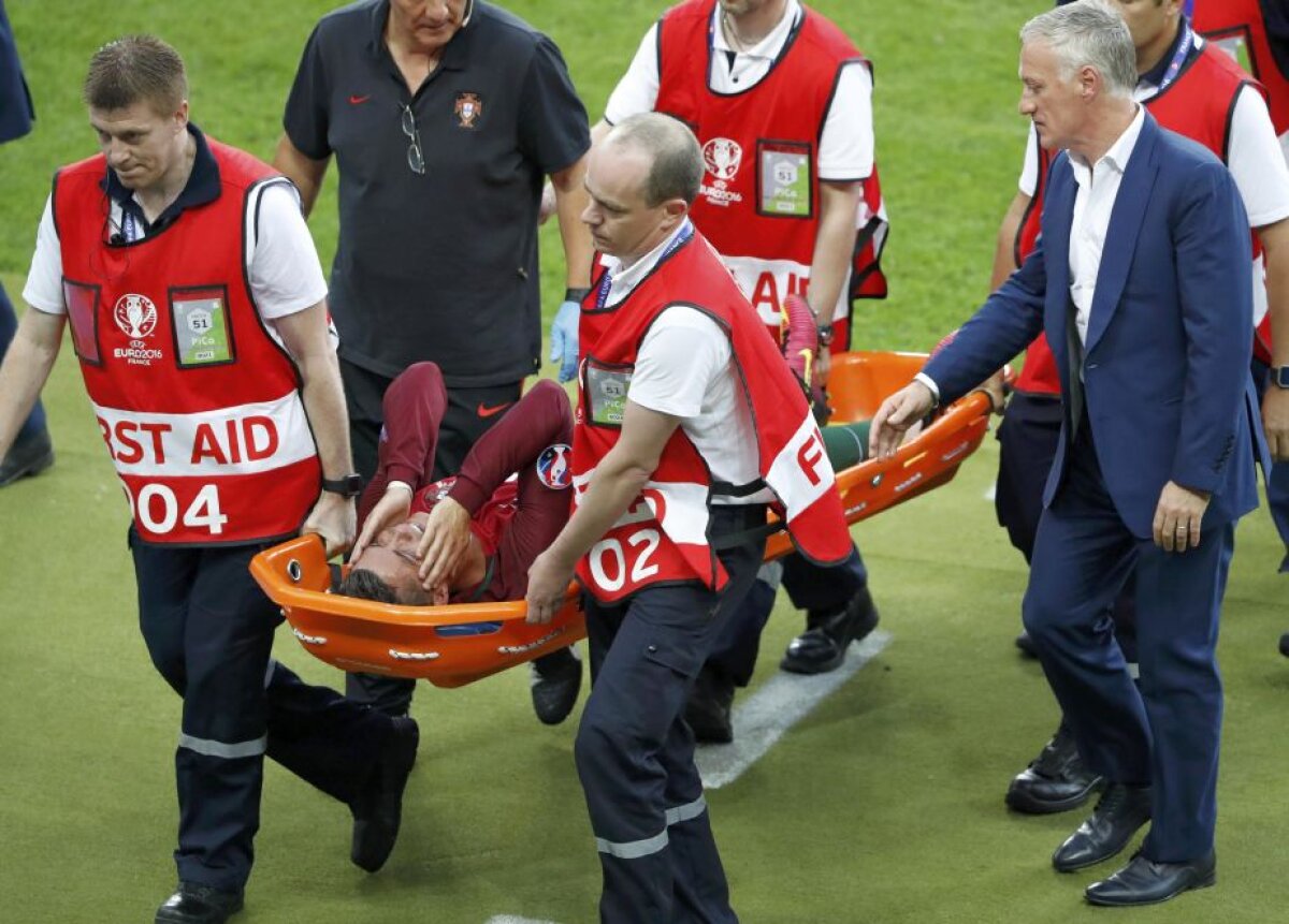 GALERIE FOTO Moment tulburător în finală! Cristiano Ronaldo s-a accidentat și a fost scos. Imaginile sunt zguduitoare! + Reacție imediată a lui Gareth Bale