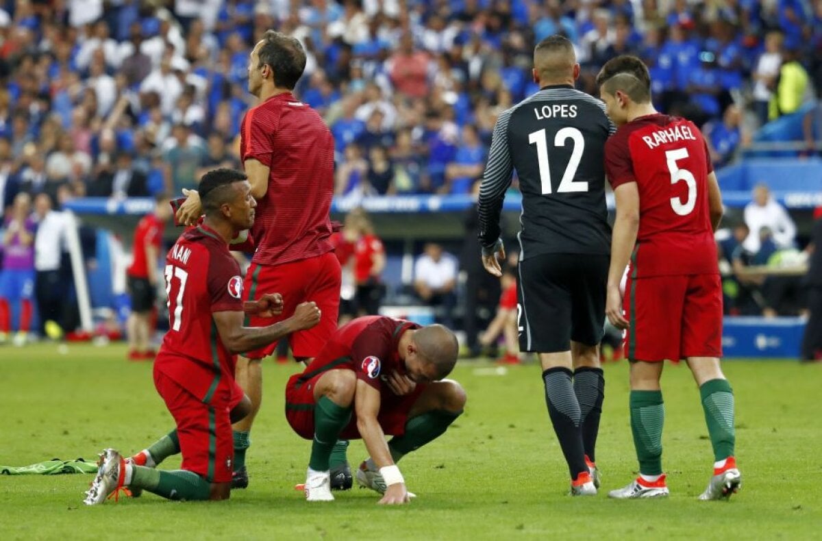 GALERIE FOTO Ronaldo, de la agonie la extaz! Bucuria portughezului după finala câștigată a fost de-a dreptul nebună! Francezii au rămas stane de piatră pe gazon