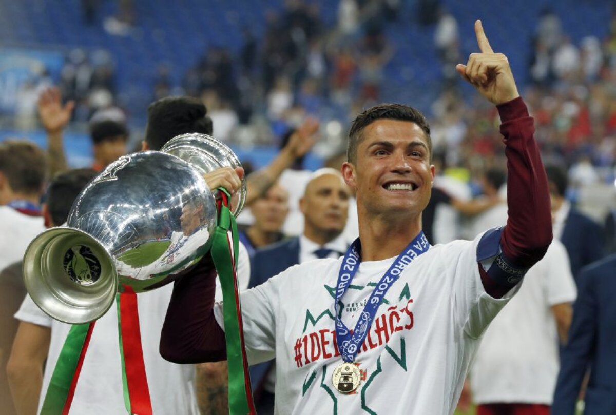 GALERIE FOTO Ronaldo, de la agonie la extaz! Bucuria portughezului după finala câștigată a fost de-a dreptul nebună! Francezii au rămas stane de piatră pe gazon