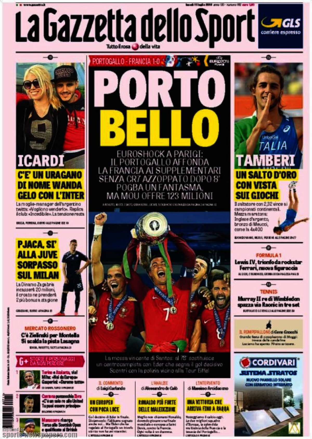 Ce scriu azi ziarele de sport din lume (11 iulie 2016)