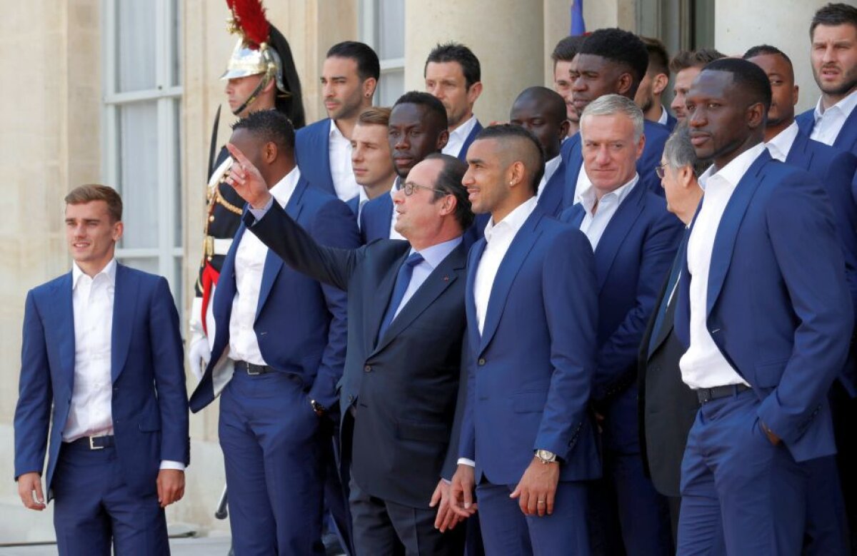 FOTO + VIDEO Tratați precum învingătorii » Jucătorii francezi, invitați de președintele Francois Hollande la Palatul Elysee