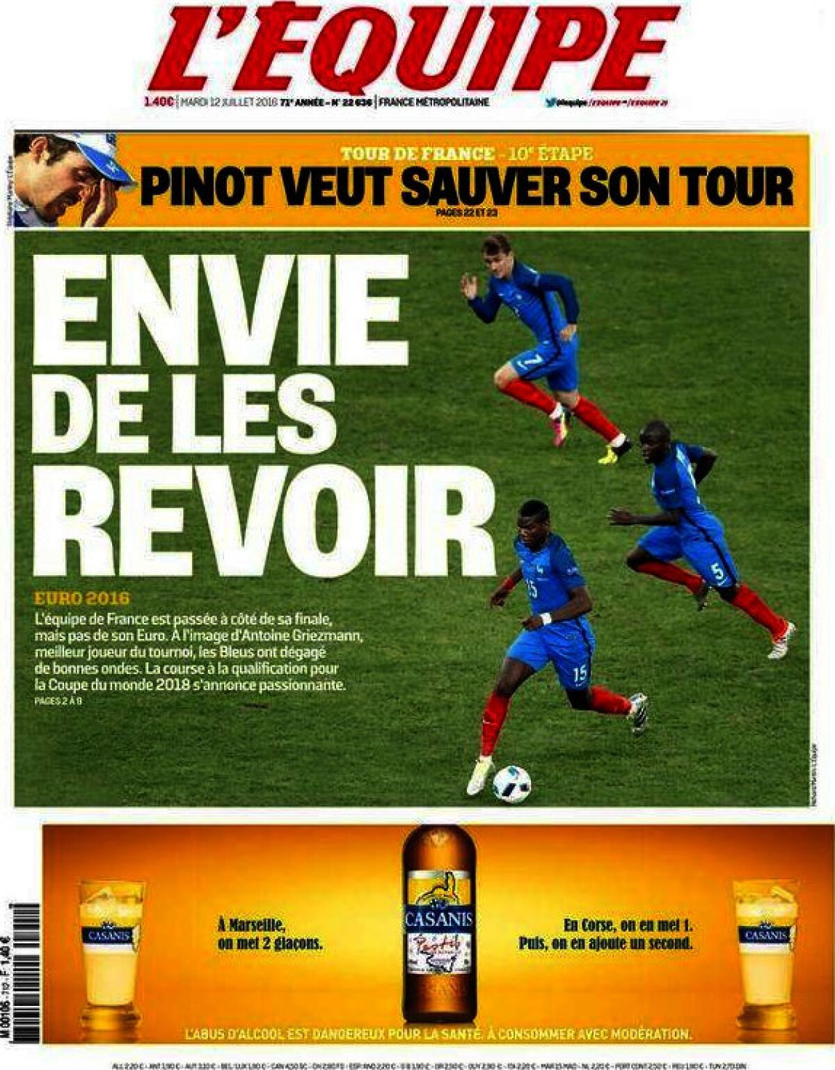 Ce scriu azi ziarele de sport din lume (12 iulie 2016)