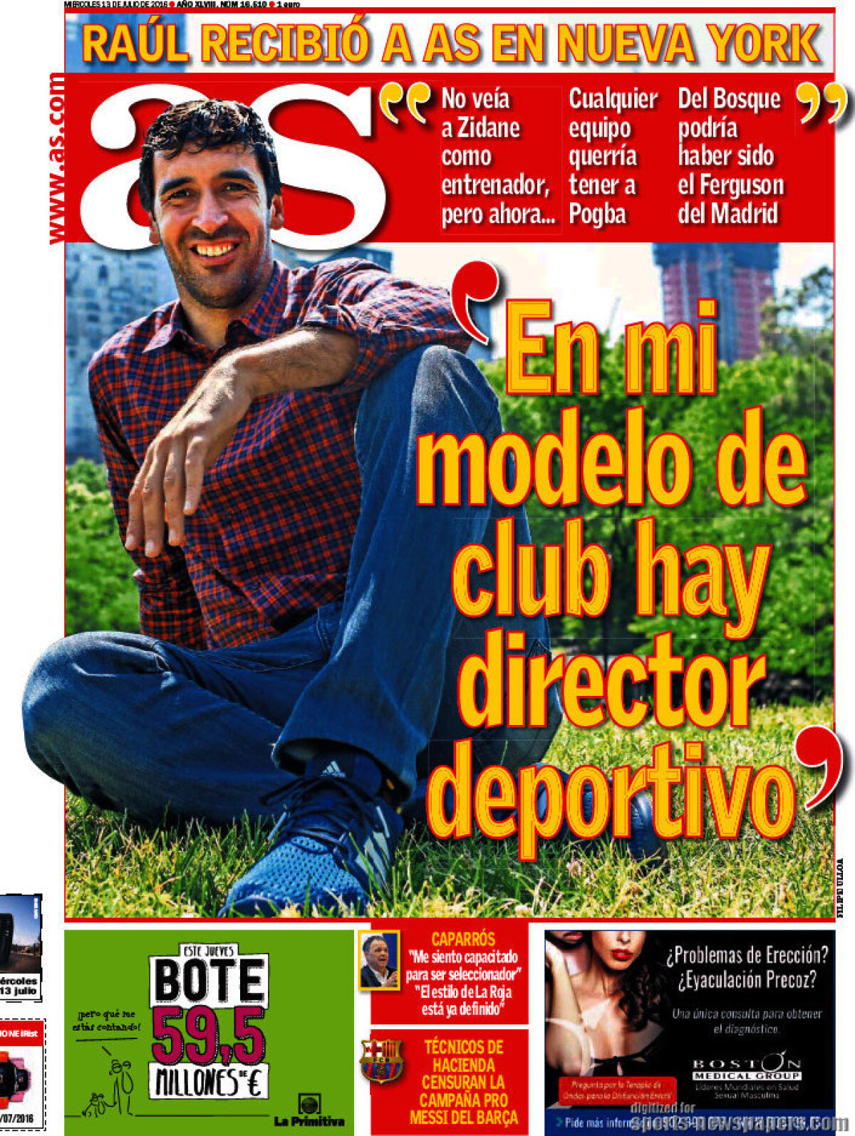 Ce scriu azi ziarele de sport din lume (13 iulie 2016)