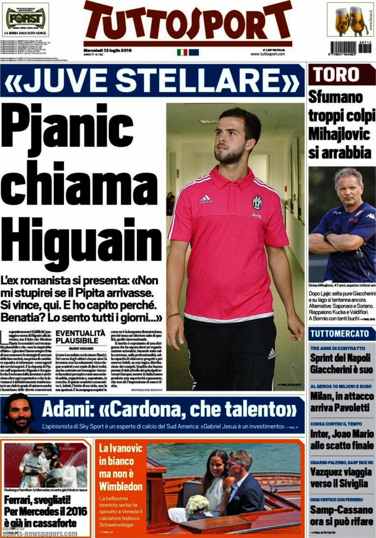 Ce scriu azi ziarele de sport din lume (13 iulie 2016)