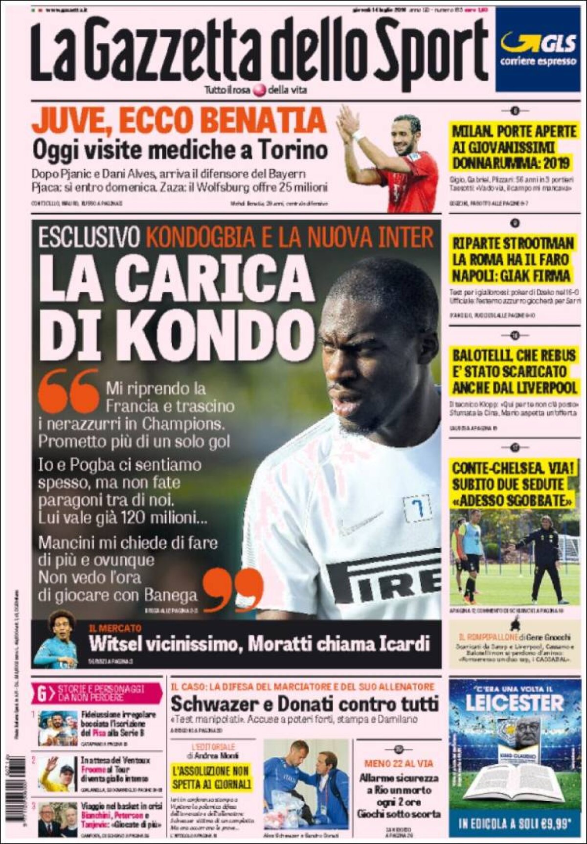 Ce scriu azi ziarele de sport din lume (14 iulie 2016)