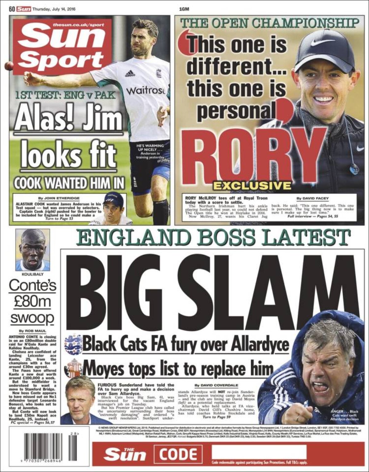 Ce scriu azi ziarele de sport din lume (14 iulie 2016)