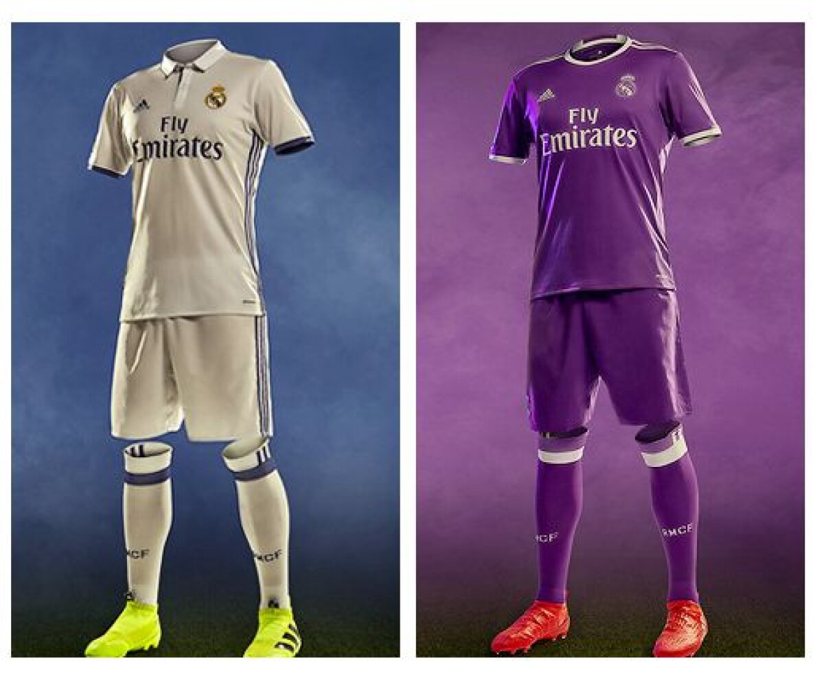 FOTO Așa arată noile tricouri ale lui Real Madrid! Clubul a revenit la o culoare pe placul fanilor