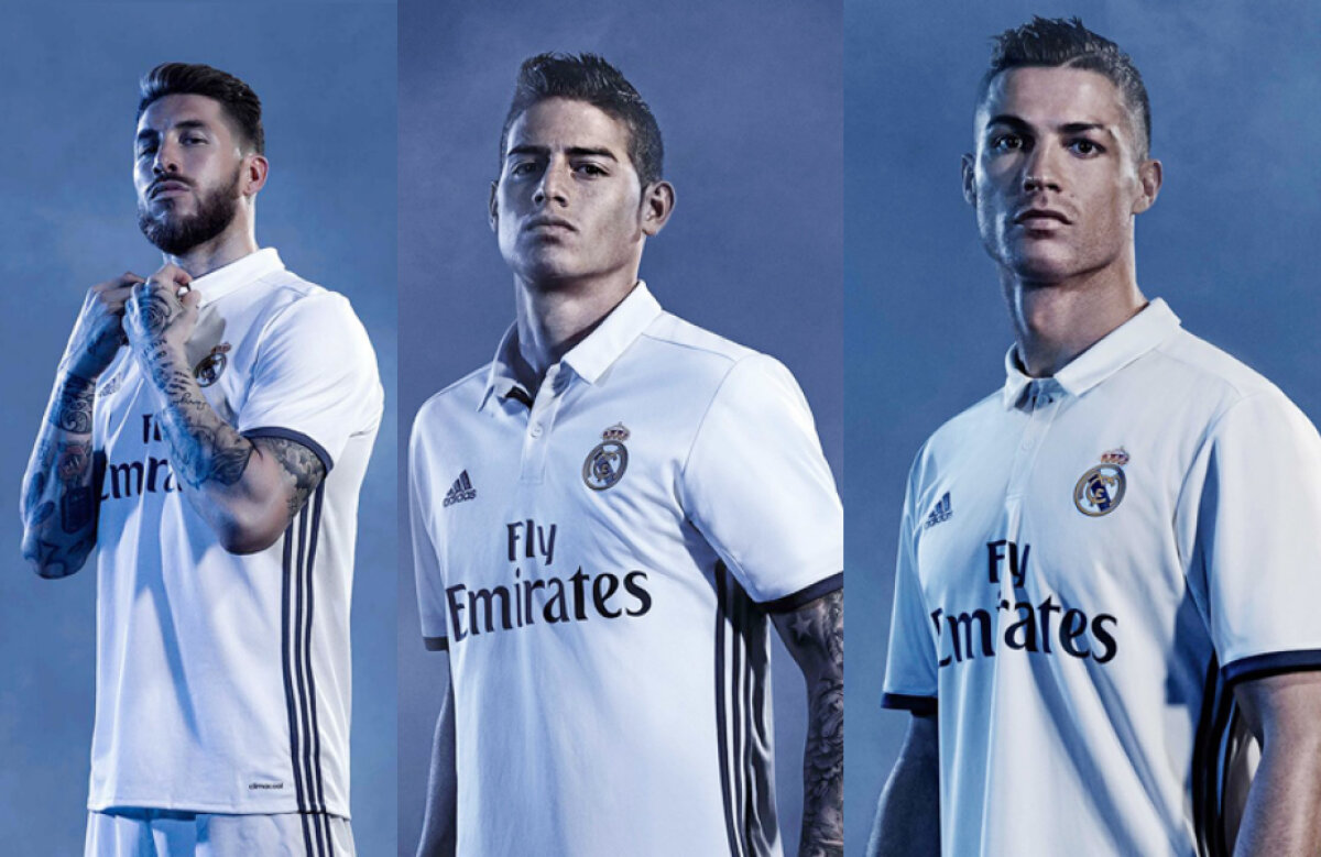 FOTO Așa arată noile tricouri ale lui Real Madrid! Clubul a revenit la o culoare pe placul fanilor