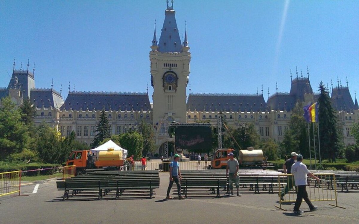 FOTO Premieră la meciul lui CSMS Iași cu Hajduk Split » Fanii pot vedea meciul pe un ecran gigant