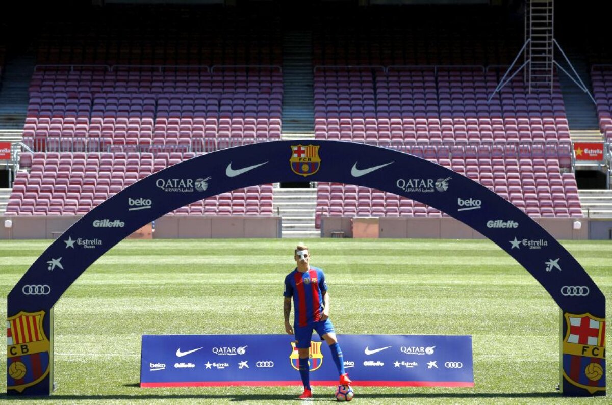 Foto surprinzător » Cel mai nou transfer al Barcelonei a fost prezentat » I-a uimit pe toți la conferință!