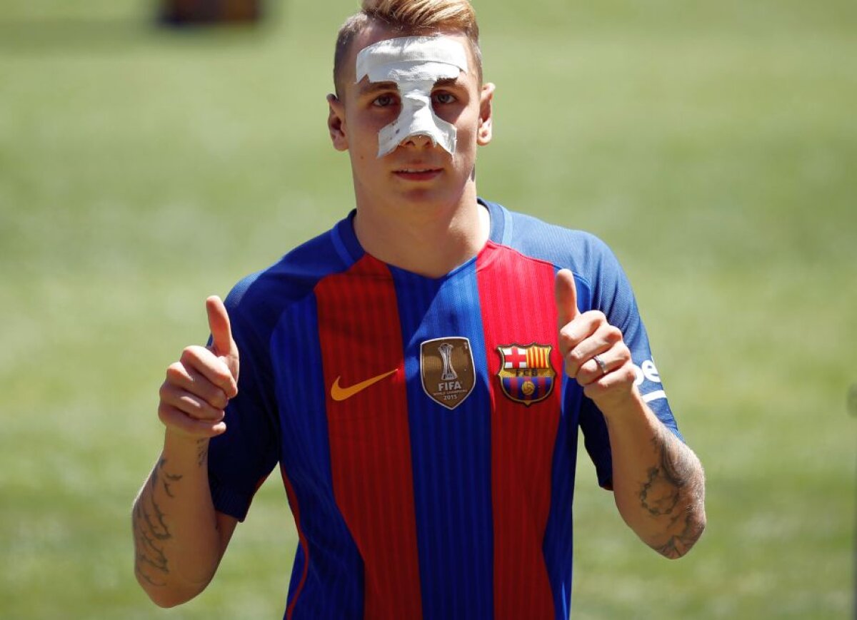 Foto surprinzător » Cel mai nou transfer al Barcelonei a fost prezentat » I-a uimit pe toți la conferință!