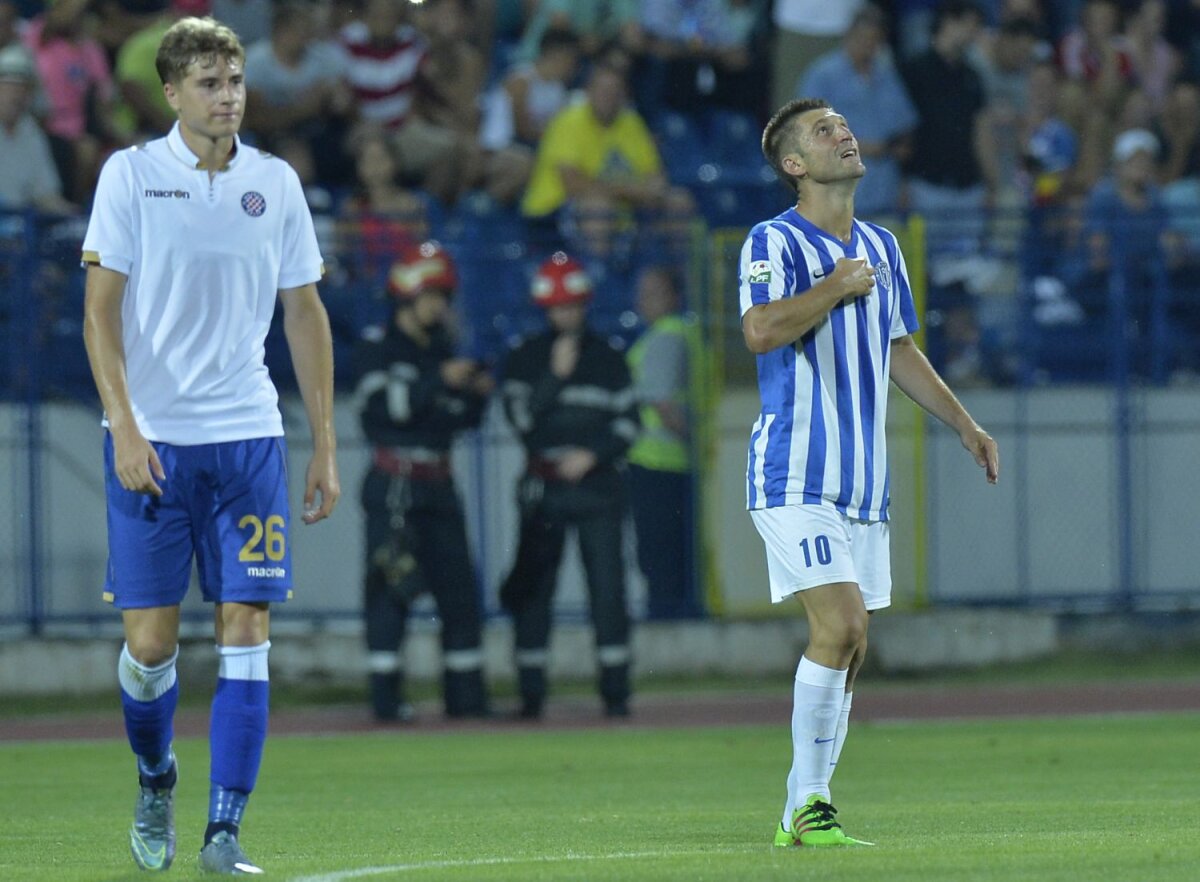 VIDEO + FOTO A scăpat calificarea în plasă! CSMS Iași a ratat victoria în ultimul minut al prelungirilor după o gafă incredibilă a lui Grahovac: 2-2 cu Hajduk Split