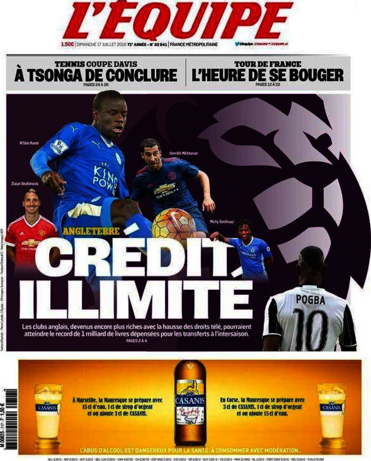 Ce scriu azi ziarele de sport din lume (17 iulie 2016)