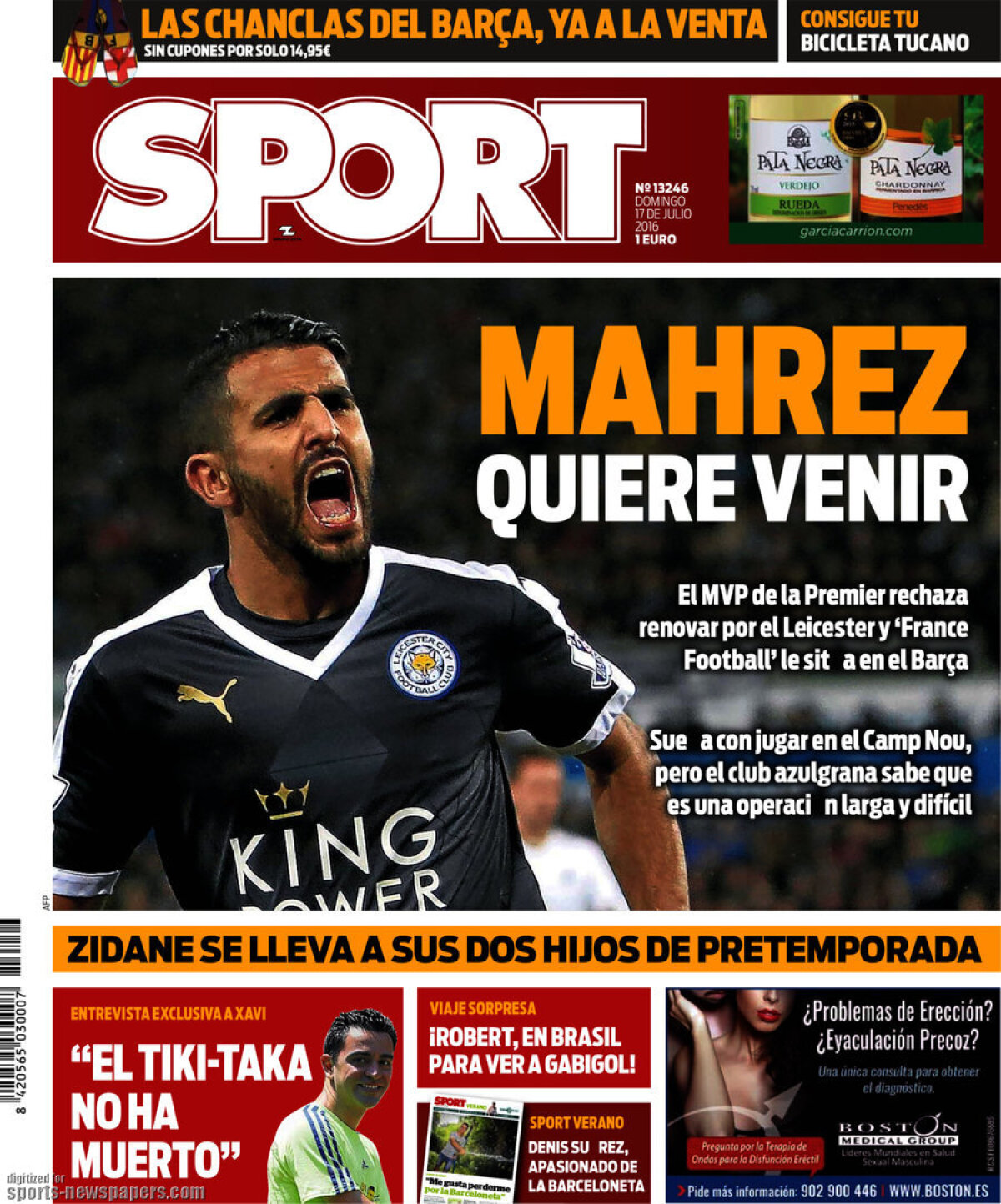 Ce scriu azi ziarele de sport din lume (17 iulie 2016)