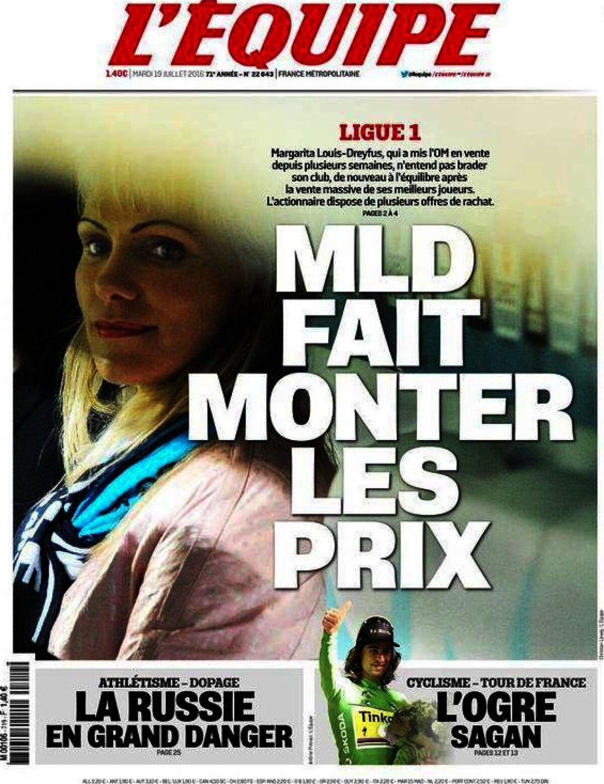 Ce scriu azi ziarele de sport din lume (19 iulie 2016)