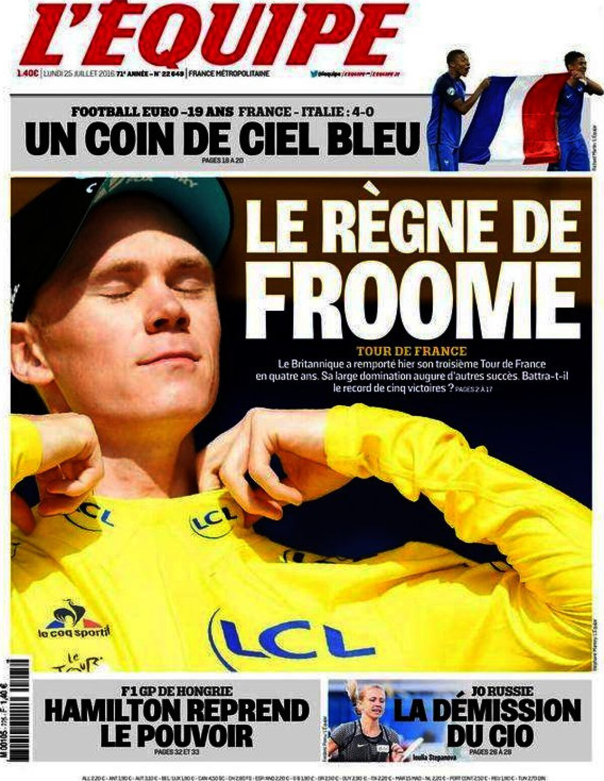 Ce scriu azi ziarele de sport din lume (25 iulie 2016)