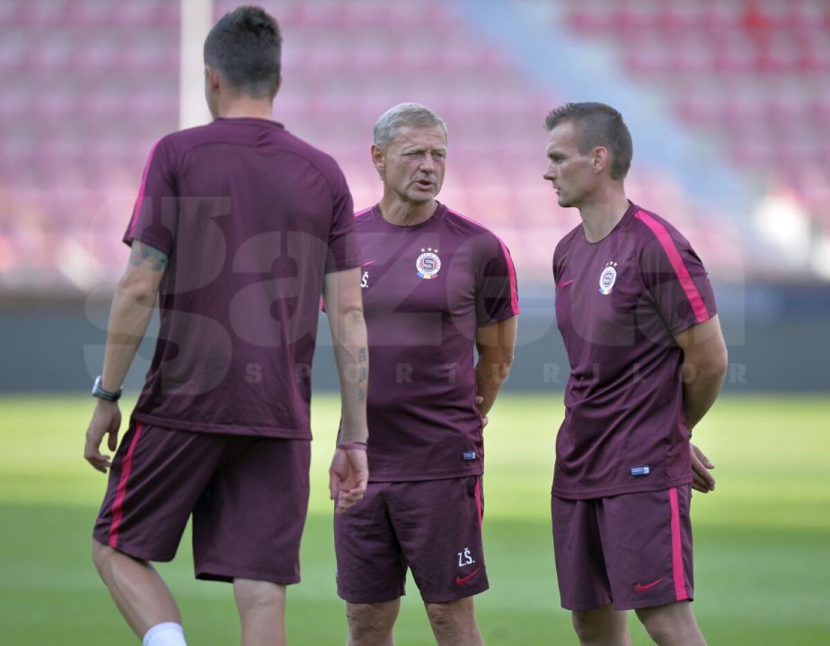 VIDEO+FOTO Sparta Praga a făcut antrenamentul oficial dinaintea meciului cu Steaua » Cehii, relaxați și cu zâmbetul pe buze